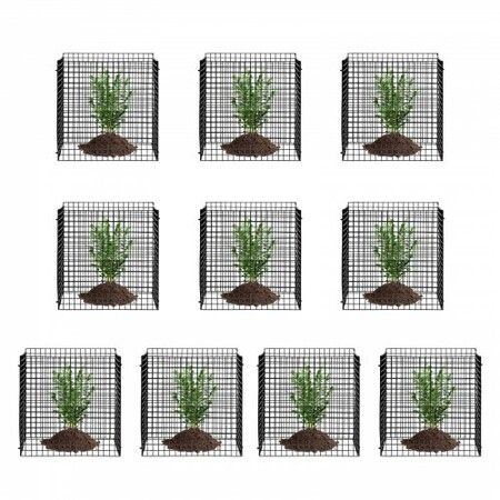 10 Pack Plant Protector from Animals 305 mm x 305 mm Metal Plant Cage