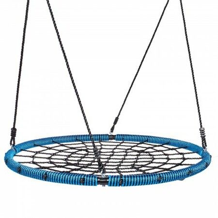 Spider Web Saucer Swing 40 Inch Round Swings for Kids Outdoor 750 lbs