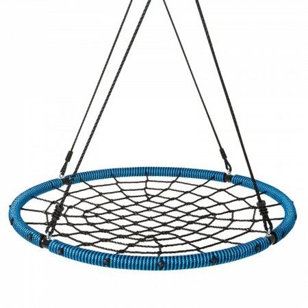 Spider Web Saucer Swing 40 Inch Round Swings for Kids Outdoor 750 lbs