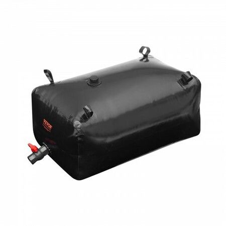 Portable Water Storage Bladder 240L PVC Collapsible Water Tank Black