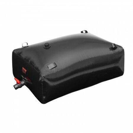 Portable Water Storage Bladder 330L PVC Collapsible Water Tank Black