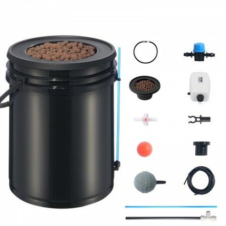 DWC Hydroponics Grow System Deep Water Culture with Top Drip 1 Bucket 20L