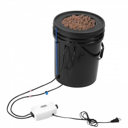 DWC Hydroponics Grow System Deep Water Culture with Top Drip 1 Bucket 20L