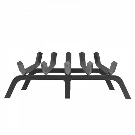 Fireplace Log Grate, 533.4mm Heavy Duty Fireplace Grate with 6 Support Legs, 19.05mm Solid Powder-coated Steel Bars, Log Firewood Burning Rack Holder for Indoor and Outdoor Fireplace