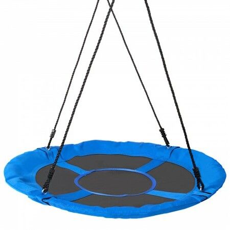 Tree Swing 40 In Saucer Swing 750lbs Weight Capacity 900D Oxford Blue