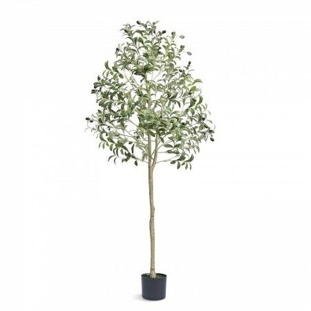 Artificial Olive Tree, 12.7cm Tall Faux Plant, Secure PE Material & Anti-Tip Tilt Protection Low-Maintenance Plant, Lifelike Green Fake Potted Tree for Home Office Warehouse Decor Indoor Outdoor