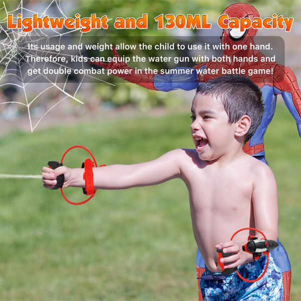 Summer Water Toys,Water Guns,Superhero Squirt Guns with Glove Summer Party Swimming Pool Beach Outdoor Water Fighting Toys