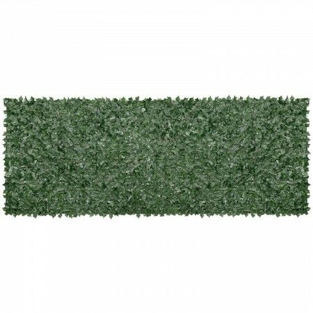 Ivy Privacy Fence, 59 x 158in Artificial Green Wall Screen, Greenery Ivy Fence w/ Mesh Cloth Backing and Strengthened Joint, Faux Hedges Vine Leaf Decoration for Outdoor Garden, Yard, Balcony