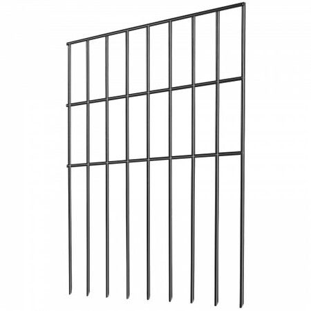 Animal Barrier Fence 19 Pack, 43cm(H) x27.94cm(L), Underground Decorative Garden Fencing with 1.5 Inch Spike Spacing, Metal Dog Fence for the Yard and Outdoor Patio