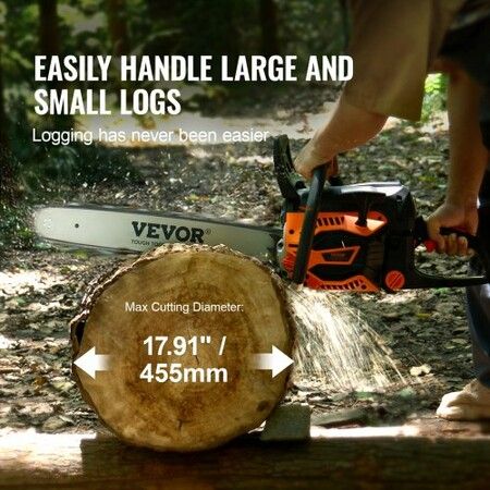 58CC 508mm Gasoline Chainsaw Gas Powered Wood Cutting Engine Gas Chain Saw