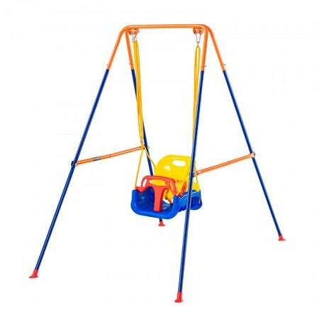 Swing Sets for Backyard 3 in 1 Toddler Swing Set with 4 Sandbags Foldable