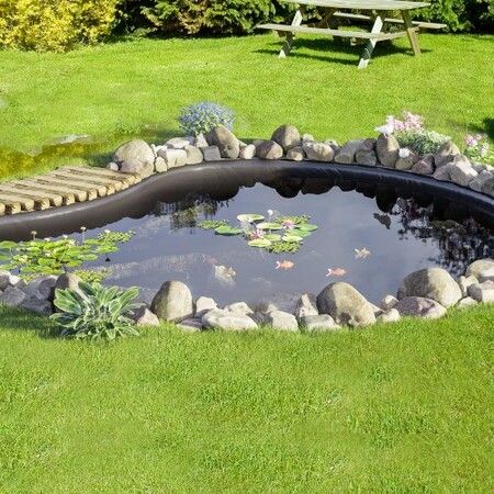 Pond Liner Fish Liner 10 x 15 ft 45 Mil EPDM Easy Cutting Underlayment