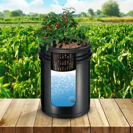 RDWC Hydroponics System Recirculating Deep Water Culture 4 Buckets 20L