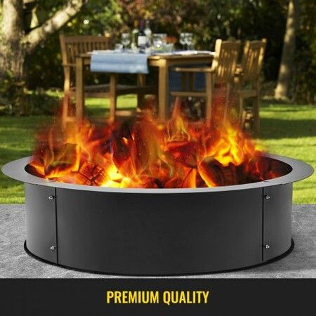 Heavy Duty Fire Pit Ring/Liner DIY Q235 Steel 36 in Outside x 30 in Inside