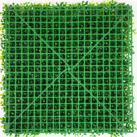 Artificial Boxwood Panels, 20 PCS 20\"x20\" Boxwood Hedge Wall Panels, PE Artificial Grass Backdrop Wall 1.6\", Privacy Hedge Screen for Decoration of Outdoor, Indoor, Garden, Fence, and Backyar