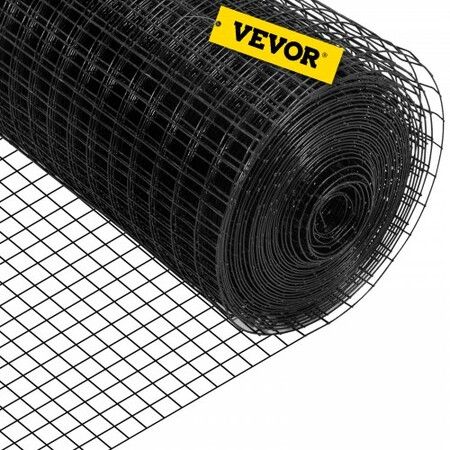 Hardware Cloth, 48\" x 50\' & 1\"x1\" Mesh Size, Galvanized Steel Vinyl Coated 16 Gauge Chicken Wire Fencing with A Cutting Plier & A Pair of Fabric Gloves, for Garden Fencing & Pet Enclosures,