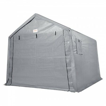 Protable Stotage Shelter Garage Stotage Shed 7 x 12 x 7.36ft & Zipper Door