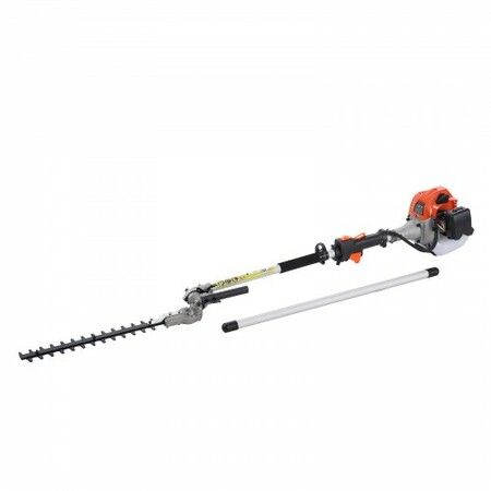 26CC 6-in-1 Multi-Functional Trimming Tools, Gas Hedge Trimmer, Weed Eater, String Trimmer, Brush Cutter, Edger, Pole Saw Chainsaw Pruner with Extension Pole