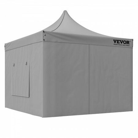 304.8 x 304.8 cm Pop up Canopy with Removable Sidewalls, Instant Canopies Portable Gazebo & Wheeled Bag, UV Resistant Waterproof, Enclosed Canopy Tent for Outdoor Events, Patio, Backyard, Party