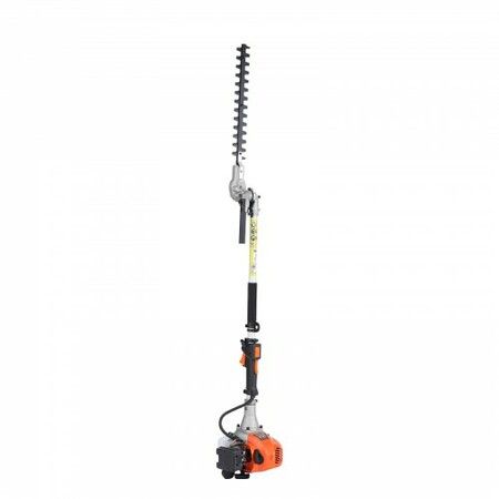 15.7-inch 26CC 2 Cycle Gas Hedge Trimmer, Gas Powered Pole Hedge Trimmer with Dual Sided Dual Action Blade, 270° Adjustable Trimmer Head, Suitable for Trimming Shrubs, Bushes