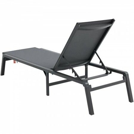 Chaise Lounge Chair Outdoor Patio Lounge Chair with Adjustable 5-Position