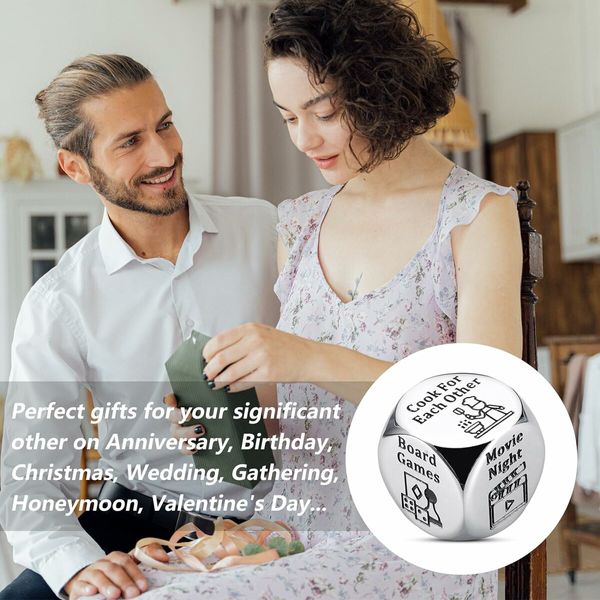 Anniversary for Him Her Date Night Ideas Dice Gifts for Boyfriend Girlfriend Wedding Gifts for Women Men, Night Activity