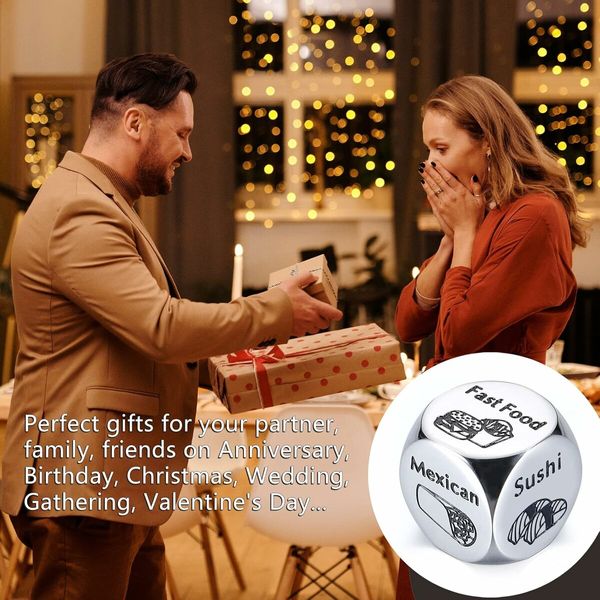 Anniversary for Him Her Date Night Ideas Dice Gifts for Boyfriend Girlfriend Wedding Gifts for Women Men, Night Activity