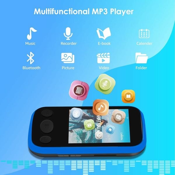 32 GB Lightweight Sports MP3 Player - Mini Wearable Aiworth Music Player with Bluetooth 5.0, HiFi Sound, Small Clip MP3 Player for Running, Jogging