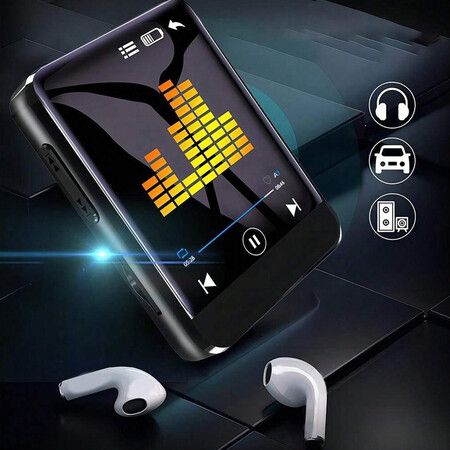 64gb Portable Mp3 Music Player, Full Touch Screen Music Player With Built In High-Definition Speaker, Fm Radio, Voice Recorder