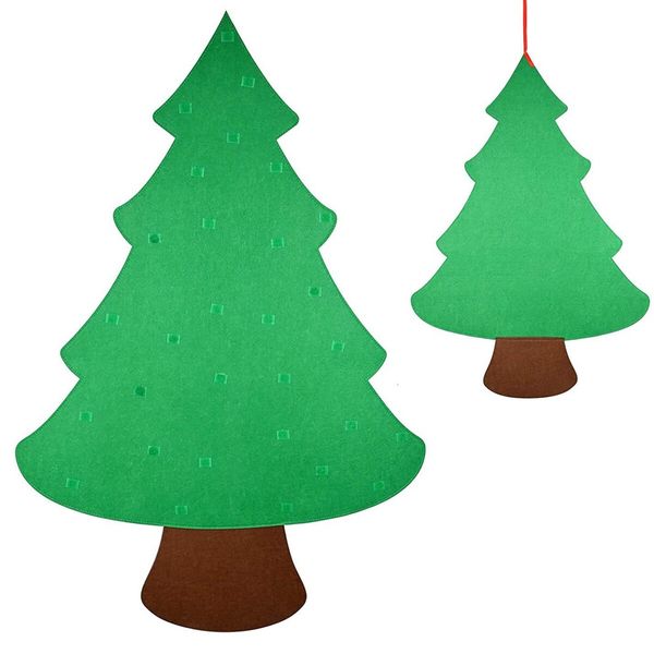 Kids DIY Christmas Tree Wall Decor Set Detachable Ornaments Perfect Holiday Party Gift Christmas Gift