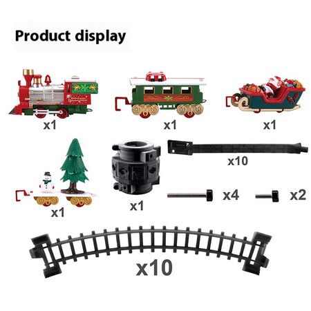 Remote Control Train Set with Light And Sound Christmas Train for Kids Christmas Gift Birthday Presents