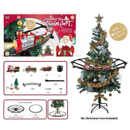 Remote Control Train Set with Light And Sound Christmas Train for Kids Christmas Gift Birthday Presents