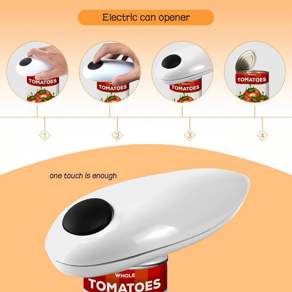 Professional-Grade Electric Can Opener: One-Touch Can Opener for Seniors and Chefs