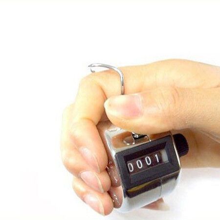 Keep Track on the Golf Course: Stainless Steel Finger Counter with Digits