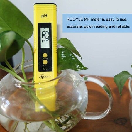 High Accuracy Digital PH Meter with Wide 0.00-14.00PH Range and High Accuracy for Water Quality,Hydroponics,Aquariums,Drinking Water,RO System,Fishpond,Swimming Pool