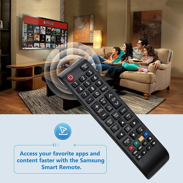 Universal Remote Control for Samsung TVs: Compatible with All Samsung LCD, LED, HDTV, and 3D Smart TV Models