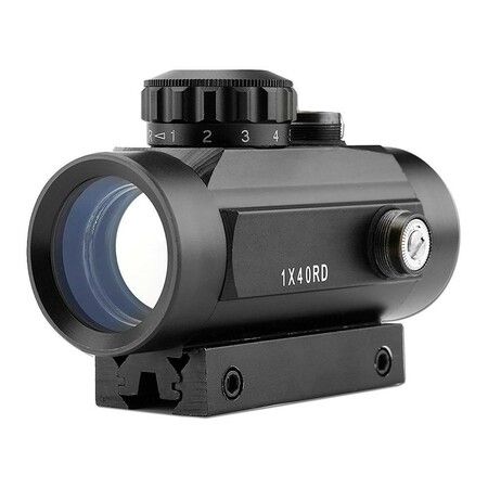 1x40 Tactical Riflescope with Red and Green Dot Sight for visibility in different lighting conditions,Durable and weather-resistant