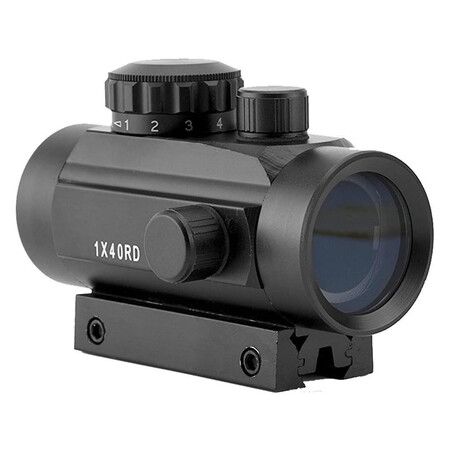 1x40 Tactical Riflescope with Red and Green Dot Sight for visibility in different lighting conditions,Durable and weather-resistant