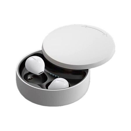 SZHTFX Invisible Wireless Earbuds for Seamless Phone Calls, Music Enjoyment, and Hands-Free Convenience at Home or Work (White)