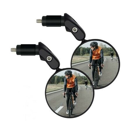 2PCS 360° Rotatable Bike Mirrors for Enhanced Safety