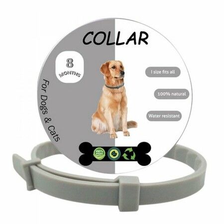 2-Pack 65CM Flea and Tick Collar with 8 Months Protection, Adjustable Fit, and Waterproof Design,Hypoallergenic for Sensitive Skin