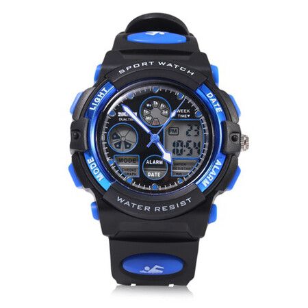 SKMEI 1163 Digital Sports Watch with Dual Display (Blue)