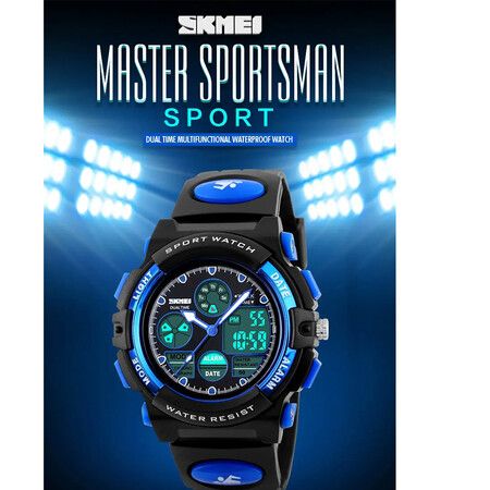 SKMEI 1163 Digital Sports Watch with Dual Display (Blue)