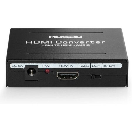 3-in-1 1080P HDMI Audio Extractor HDMI to HDMI + Optical Toslink(SPDIF) + RCA(L/R) Stereo Analog Outputs Video Audio Splitter Converter