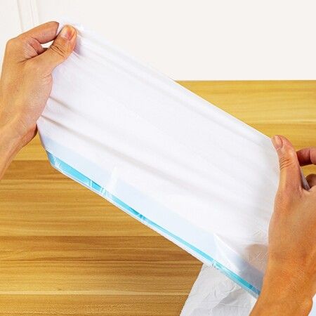 Durable Leak-Proof Litter Pan Liners with Drawstrings for Medium to Extra Large Litter Boxes (64x40cm 20 Pack)