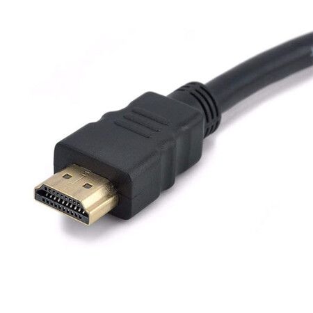 1080P HDMI Splitter Adapter Cable (HDMI Male 1080P to Dual HDMI Female): Connect 1 HDMI Source to 2 TVs