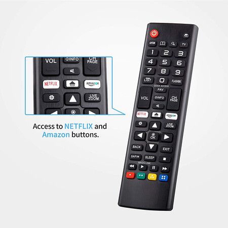 Replacement Remote for LG Smart TVs - Compatible with Multiple Models (AKB75095308, AKB74915324)