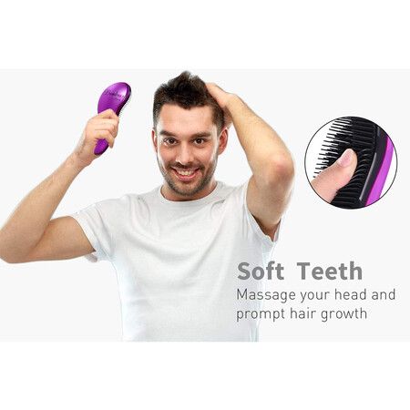 Professional Detangling Brush Detangler for Wet Hair (Purple)