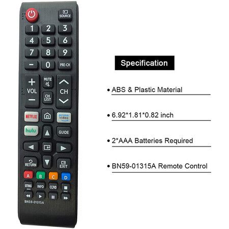 Universal Remote Control for All Samsung LCD, LED, HDTV, and 3D Smart TVs