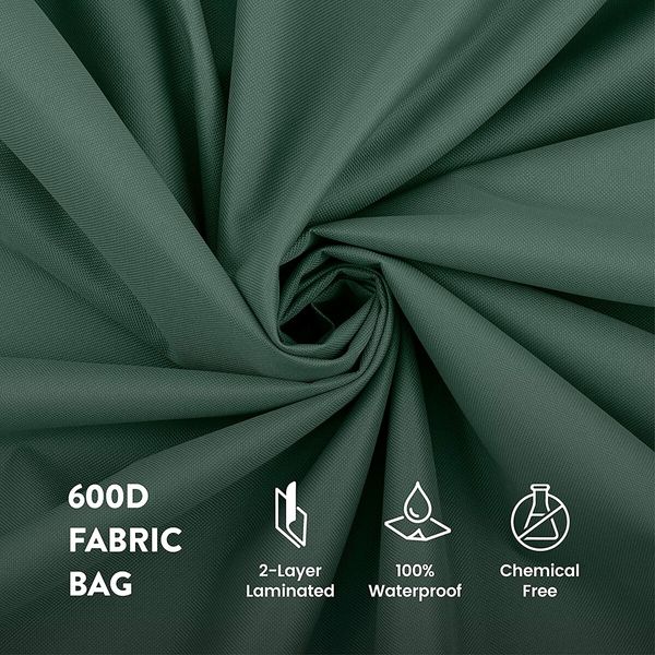 Durable Christmas Tree Storage Bag with Handles and Dual Zipper (165 x 38 x 76 CM Green)